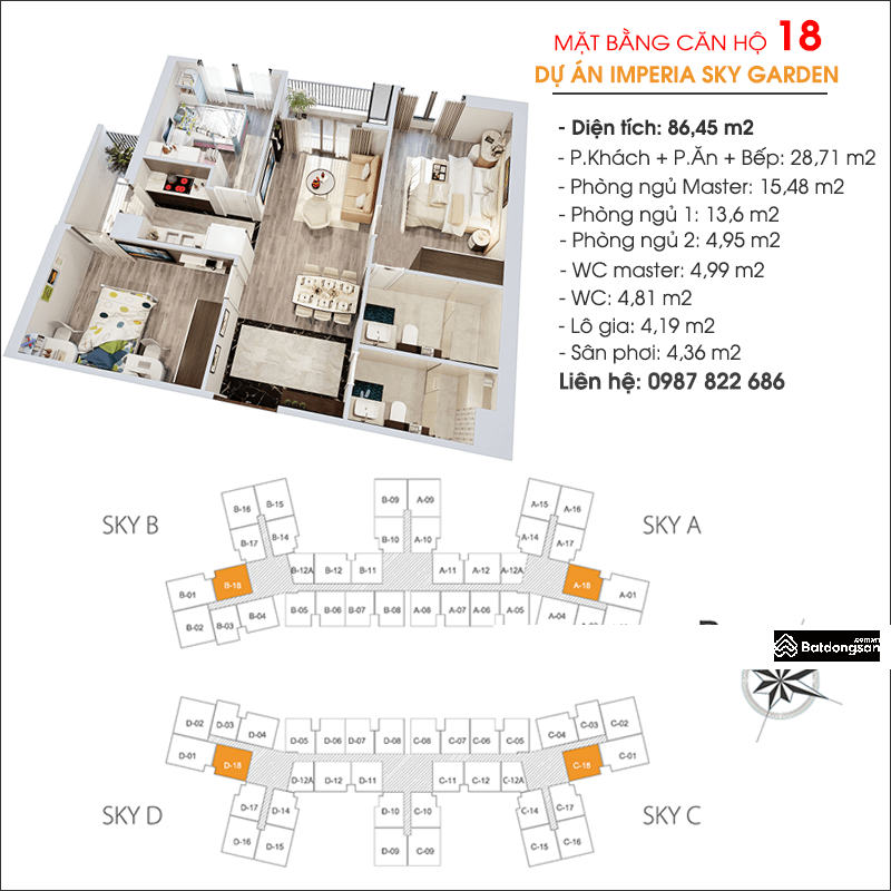 CHO THUÊ CĂN HỘ 3 PHÒNG NGỦ IMPERIA SKY GARDEN 86M2 NGUYÊN BẢN GIÁ 16TR- E CƯỜNG 0976 044 *** CHO THUÊ CĂN HỘ 3 PHÒNG NGỦ IMPERIA SKY GARDEN 86M2 NGUYÊN BẢN GIÁ 16TR- E CƯỜNG 0976 044 ***