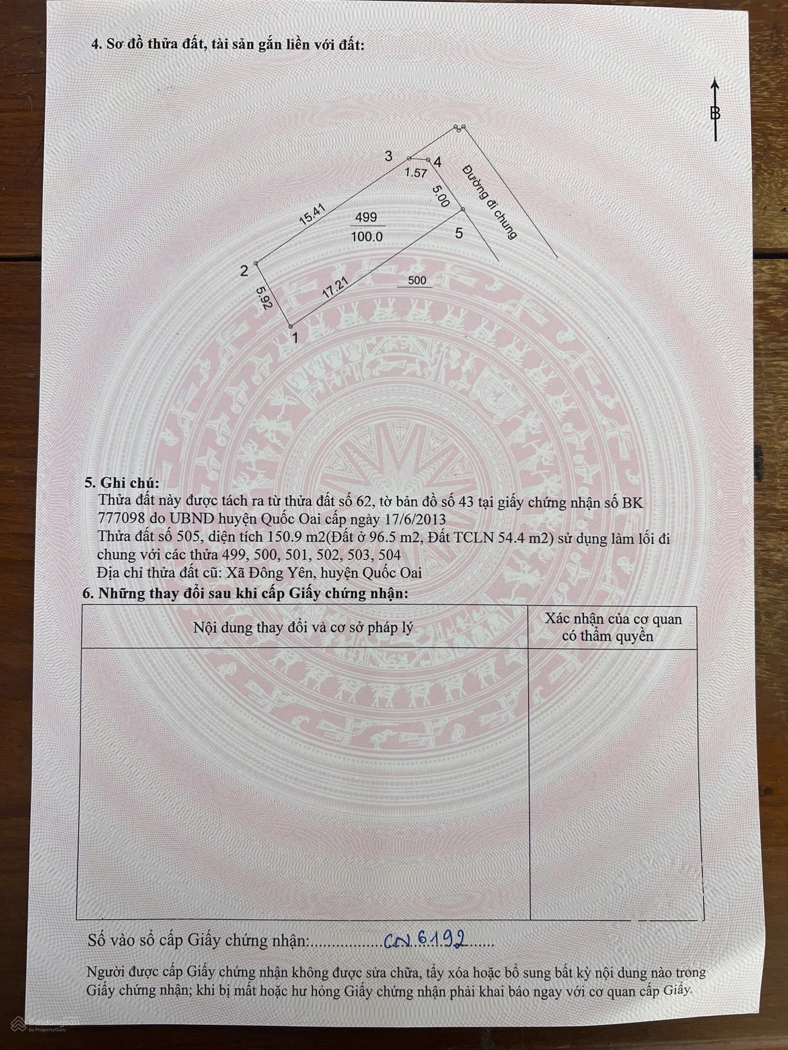 Chính chủ cần bán dt 100m2 đất full đất thổ cư - mt 5,90m hậu bằng nhau 0929 293 ***