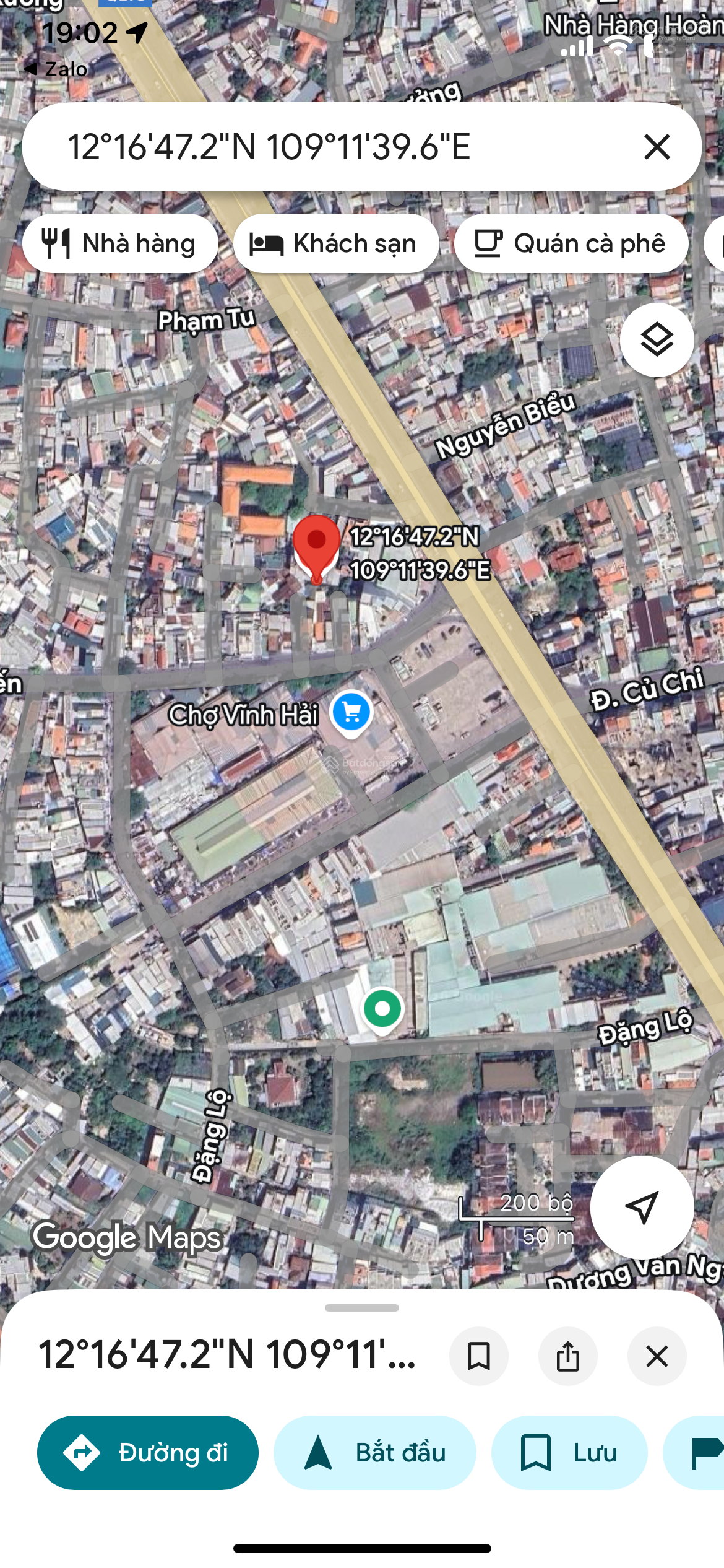 Đất đối diện chợ Vĩnh Hải, gần biển Hòn Chồng