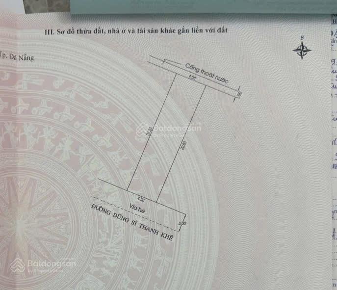Cần bán lô đất biển sạch đẹp, MT đường 7m5 Dũng Sĩ Thanh Khê, cách biển 100m