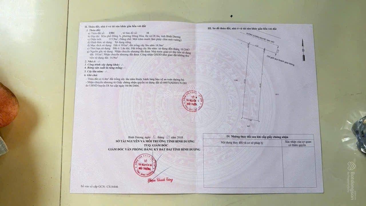 Bán đất Sương Nguyệt Ánh Đông Hòa Dĩ An