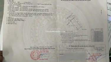 Bán lô đất đường Nguyễn Phúc Tần (đoạn nối đường Trường Sơn) phường Vĩnh Trường Nha Trang