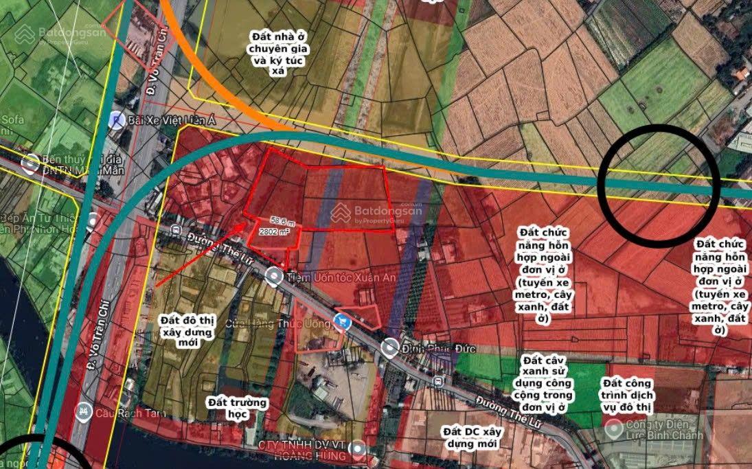 Lô đất nằm tại khu trung tâm rất tiện làm chung cư hoặc phân nền