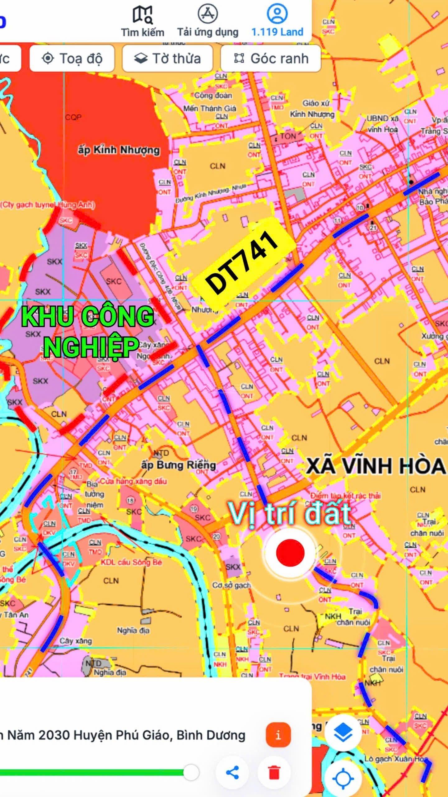 Đất mặt tiền đường DH513 vị trí cực kì đẹp và tiềm năng