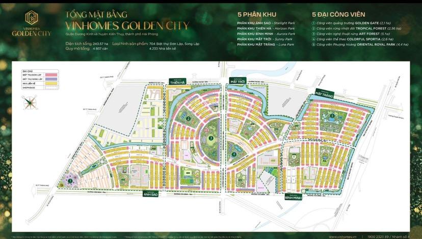 Song lập Vinhomes Dương Kinh view công viên giá chỉ 14 tỷ 3 - Diện tích 170.2m2 - View công viên