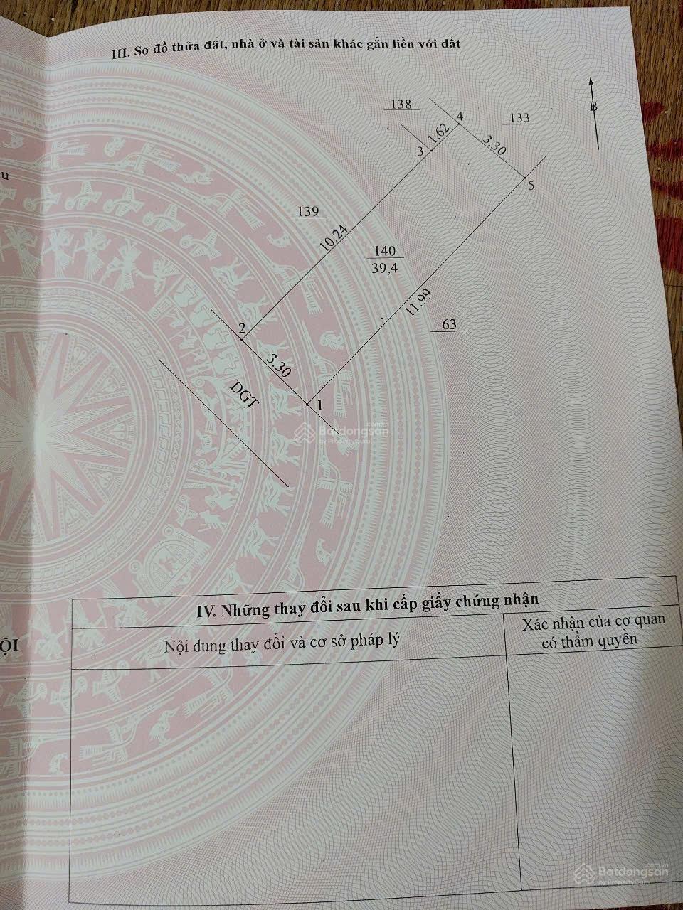 Bán 39,4m đất thị trấn, ngõ oto tải, cách 1 nhà ra Phố, giá 4,55tỉ - O 9 6 9 8 3 8 7 8 8