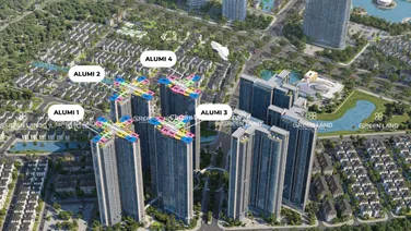 Dự án Alumi 127m2 giá chỉ 8 tỷ 3, 3 phòng ngủ, 3 vệ sinh, view đẹp thoáng chuẩn sống xanh đẹp