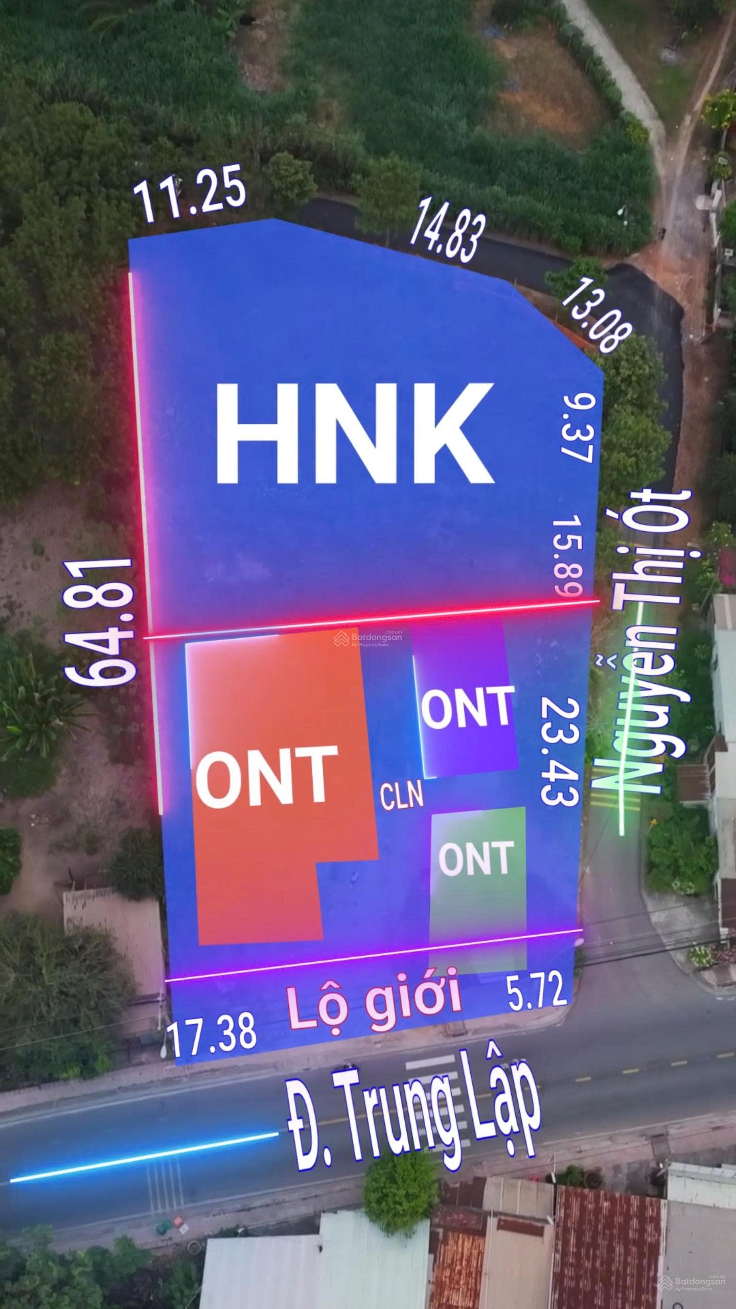 Bán đất mặt tiền Trung Lập vị trí trung tâm, tiềm năng cao