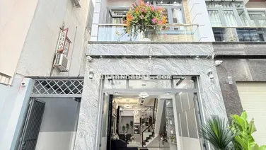 Bán gấp nhà mới đẹp 4 tầng 5.6x13.5m,full nội thất,7.65tỷ đường xe hơi KDC Huỳnh Tấn Phát TT Nhà Bè