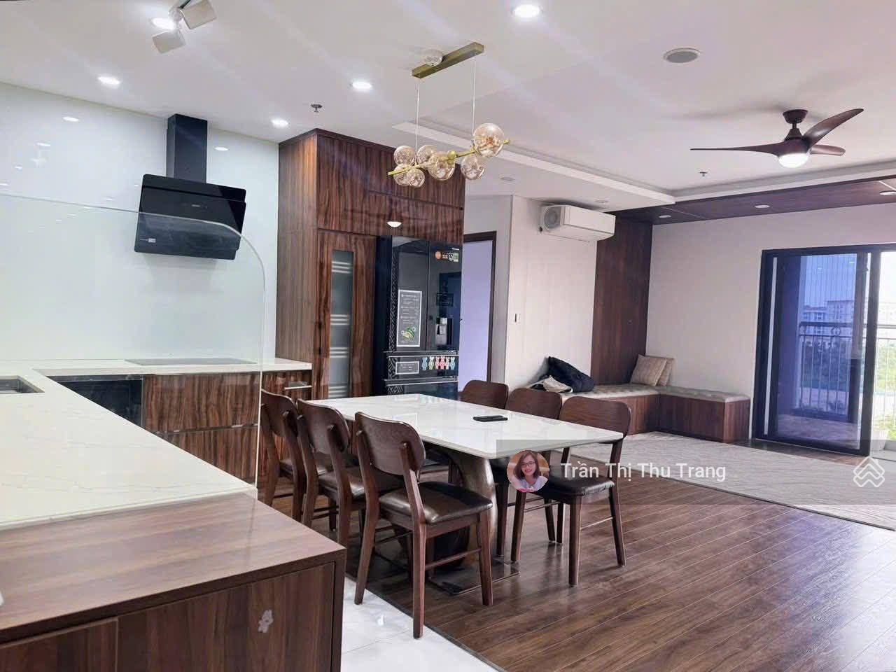 Cho thuê chung cư 3 ngủ tại Phương Đông Green Home - Việt Hưng - căn góc - full nội thất - ở hộ GĐ