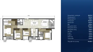 Bán căn 4PN D - Homme hàng vip giá tốt nhận nhà ở ngay