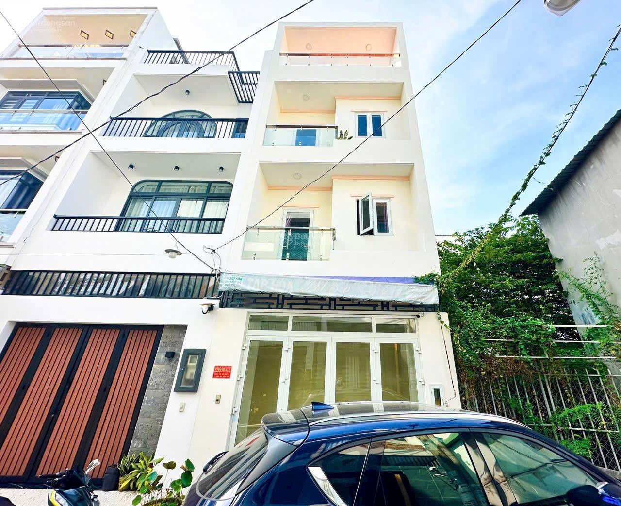 Hót! Bán gấp nhà đẹp 4 tầng 4.3x11.5m, 5.1tỷ đường xe hơi KDC Sài Gòn Mới Huỳnh Tấn Phát, TT Nhà Bè