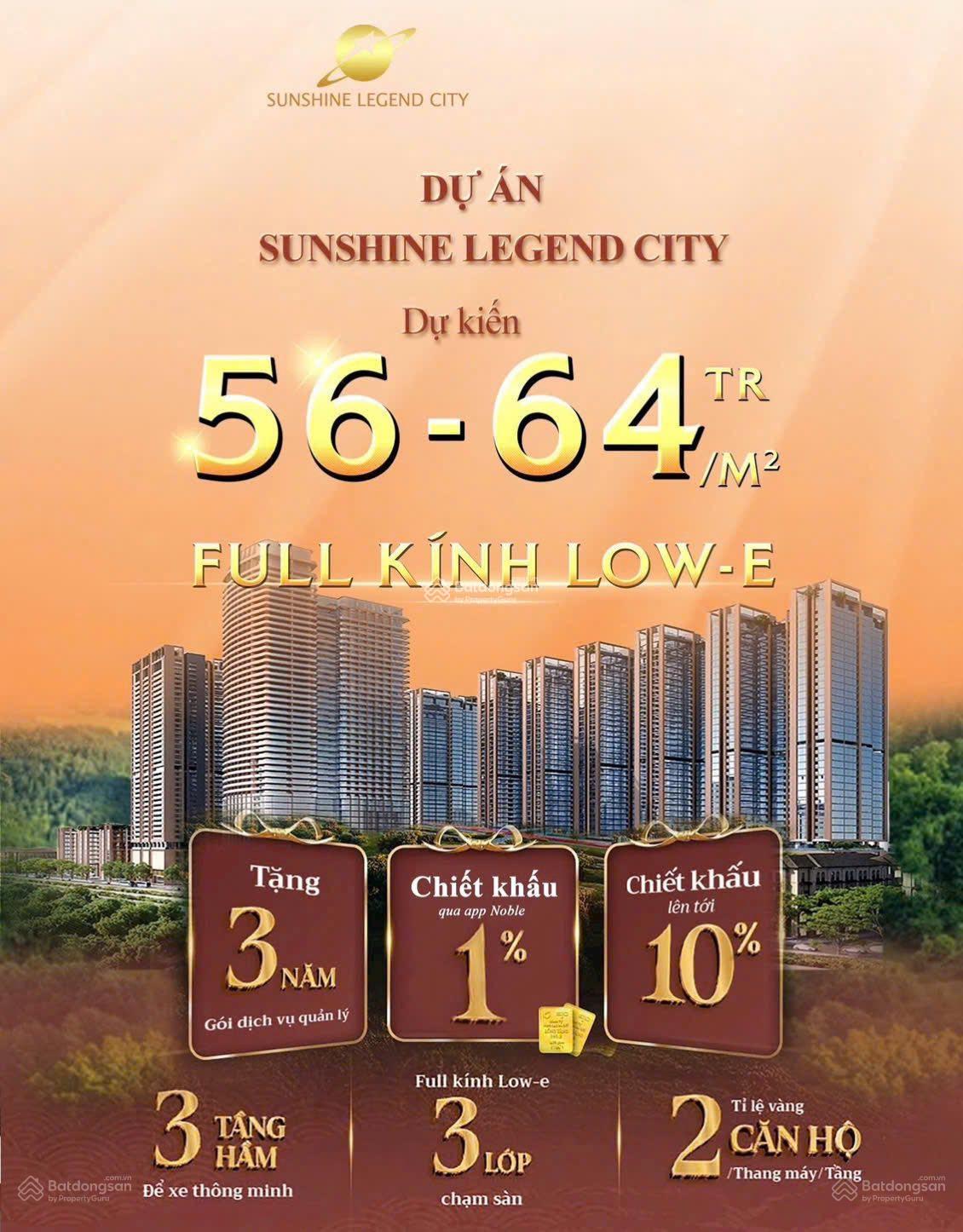 Sunshine Legend City phân khu cao cấp giá chỉ 5X triệu /m2. Văn Giang - Hưng Yên