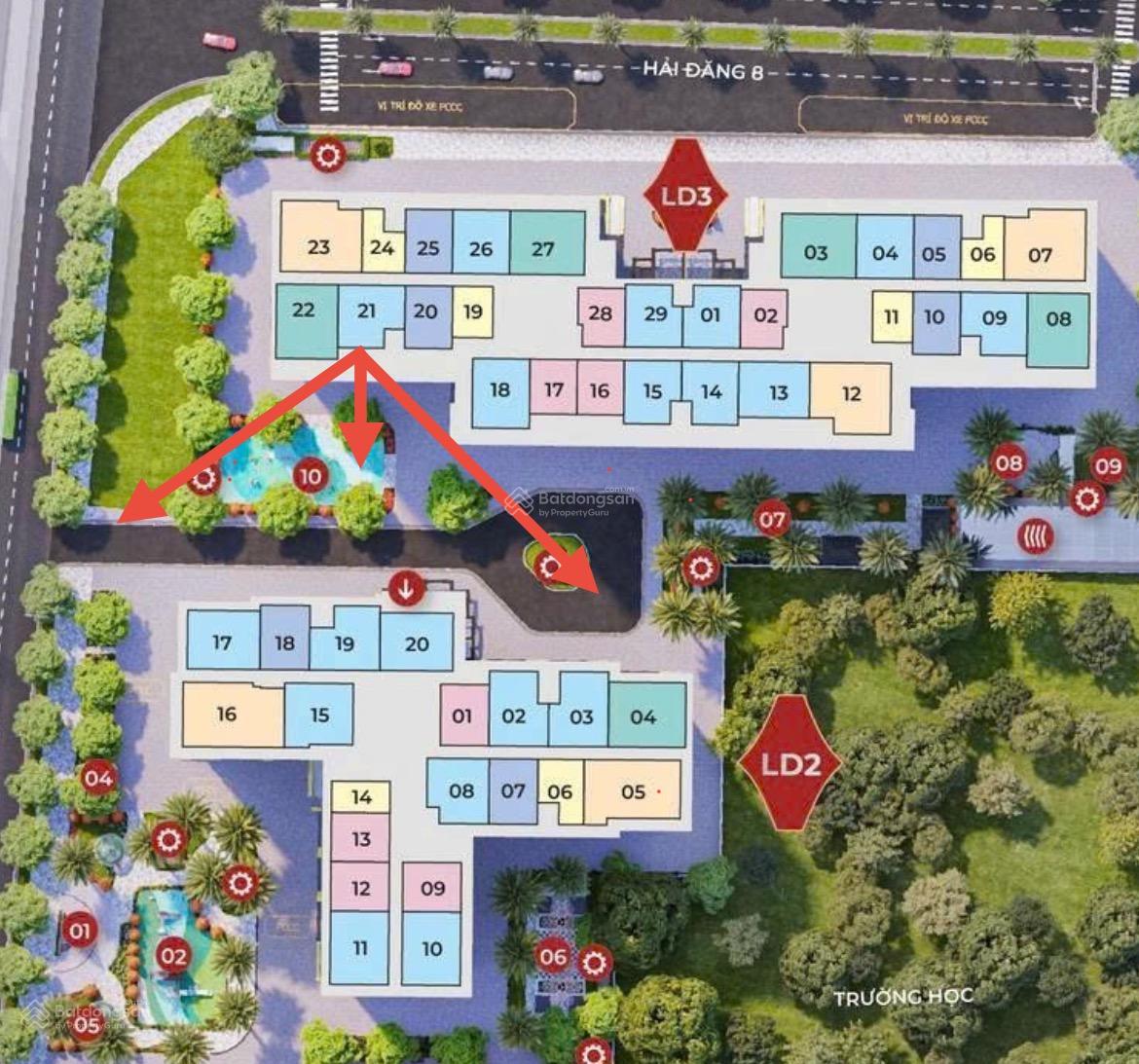 Siêu hiếm 2PN 63m2, 2 logia rộng, giá 4,3 tỷ, TT 2 năm - phân khu cao cấp London