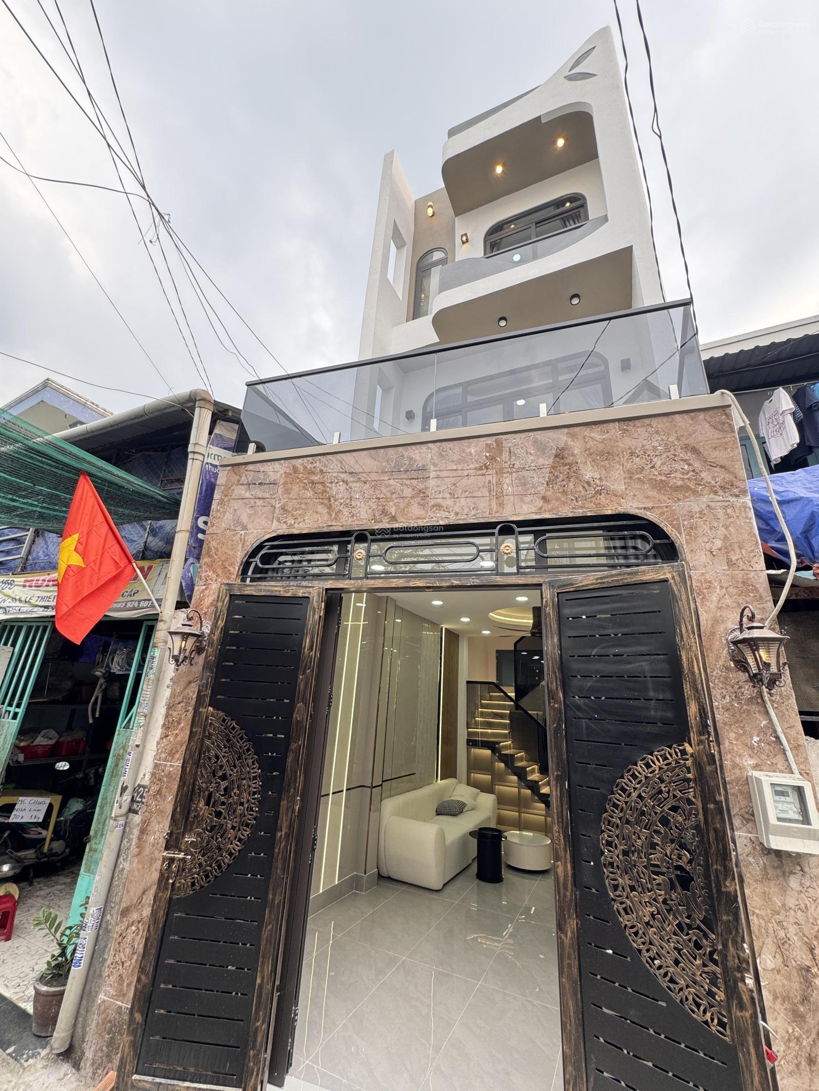 nhà xây mới - hẻm ô tô 6m thông- 3 tầng lầu- đường Phan Huy Ích- đón tết 2026 - gần siêu thị Emart