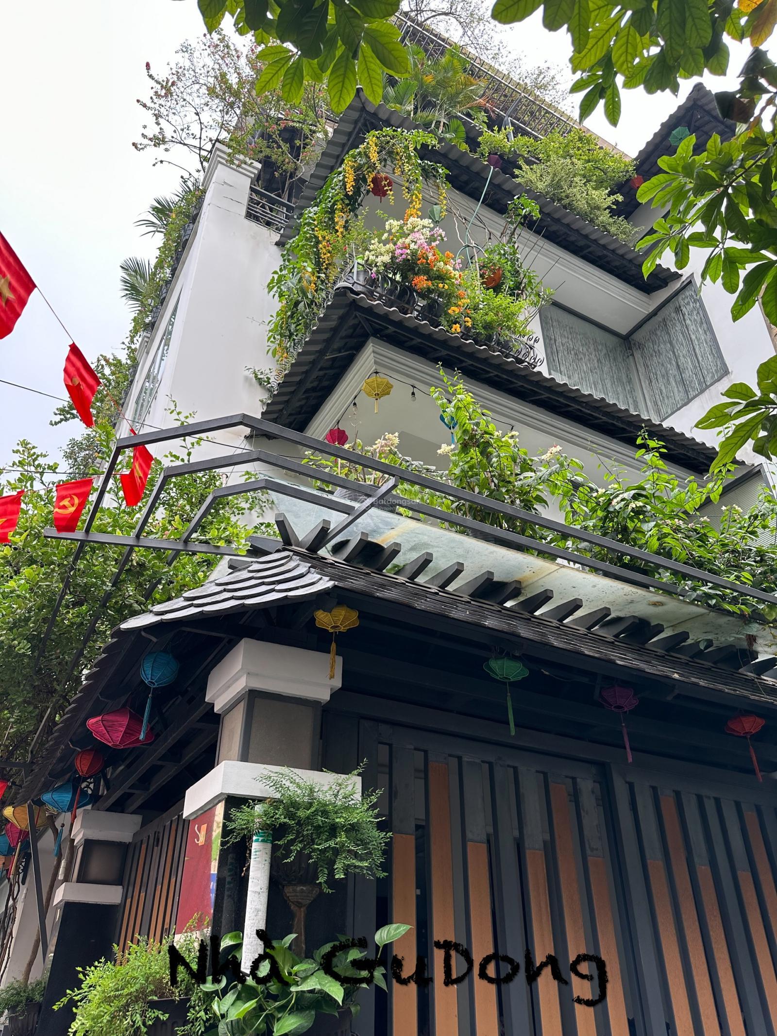 Căn hộ 2PN-2WC 80m2 sân vườn mới 100%, khu Cư Xá Đô Thành, Vườn Chuối Q3, thiết kế vintage cao cấp