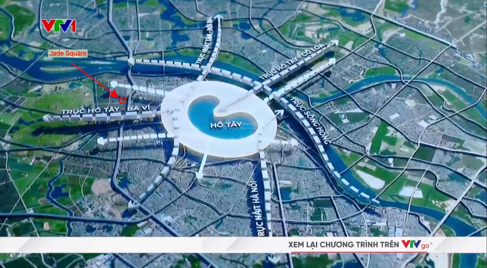 Jade Square căn hộ diện tích lớn hiếm tại trung tâm mới khu Hồ Tây, đơn giá khoảng 98 triệu/m²