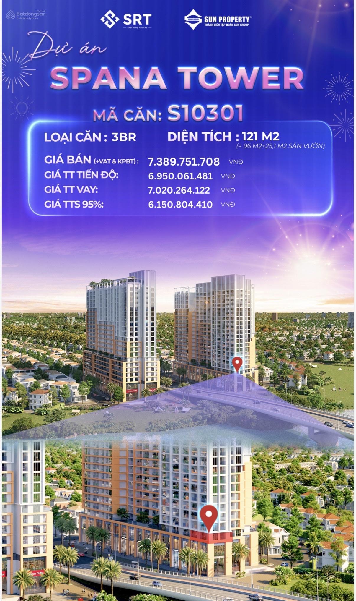 Căn hộ cao cấp - căn góc sân vườn 3PN