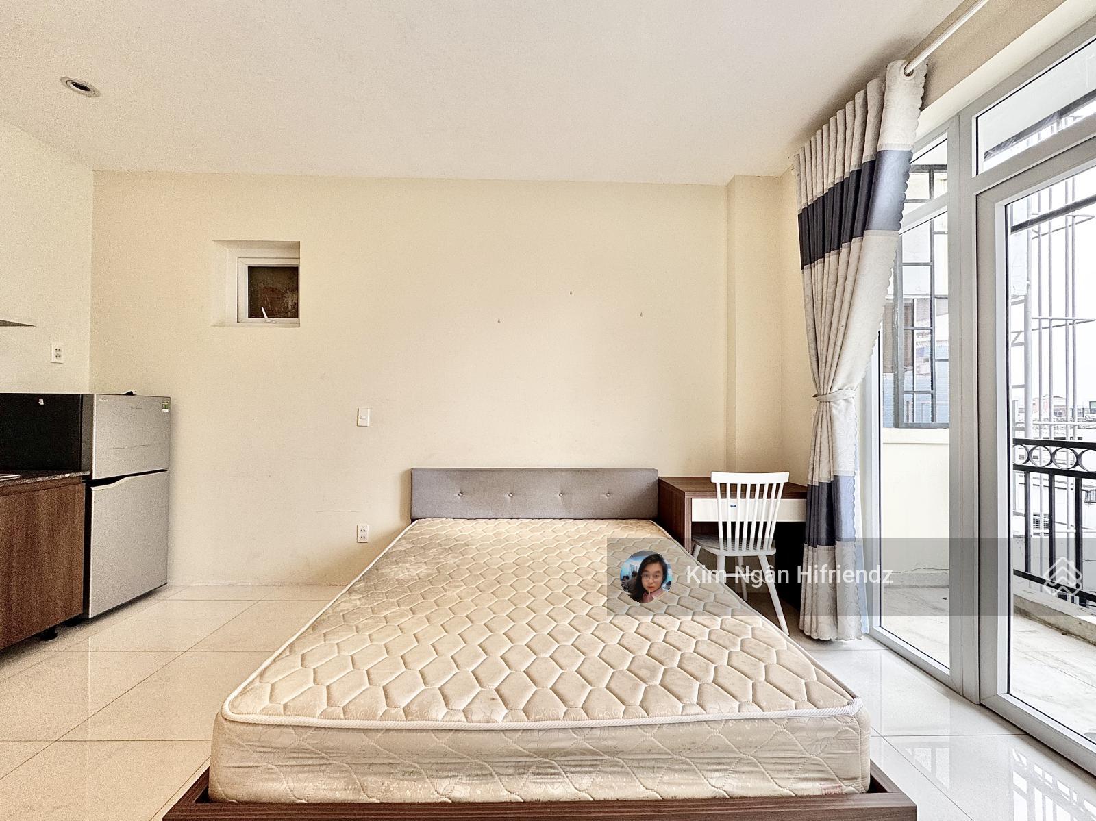 Studio diện tích rộng, có ban công tầng cao siêu thoáng - vị trí ngay cầu thị nghè sát Q1 - hiếm