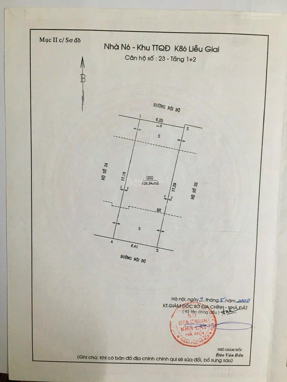 CC bán nhà 3 tầng kiểu biệt thự 19 phố Liễu Giai diện tích 120m2 MT 6,8m ô tô