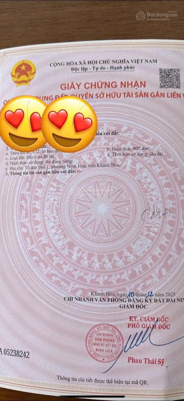 Chính chủ cần bán đất ở đô thị tại Ninh Hiệp Ninh Hoà - sau nhà trắng giá tốt đầu tư