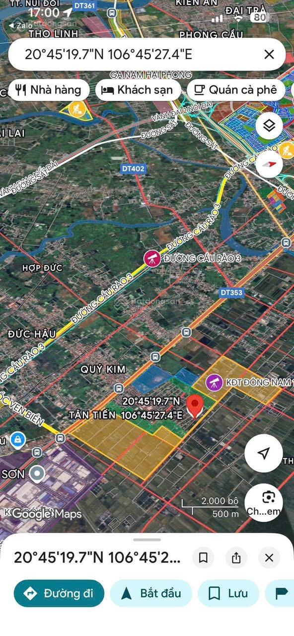 - CẦN BÁN 4 LÔ F0 TÂN THÀNH, DƯƠNG KINH NGÕ 6M CHỈ 1 tỷ - Diện tích 40,1m2 đến 59,1m2 - Sổ hồng c