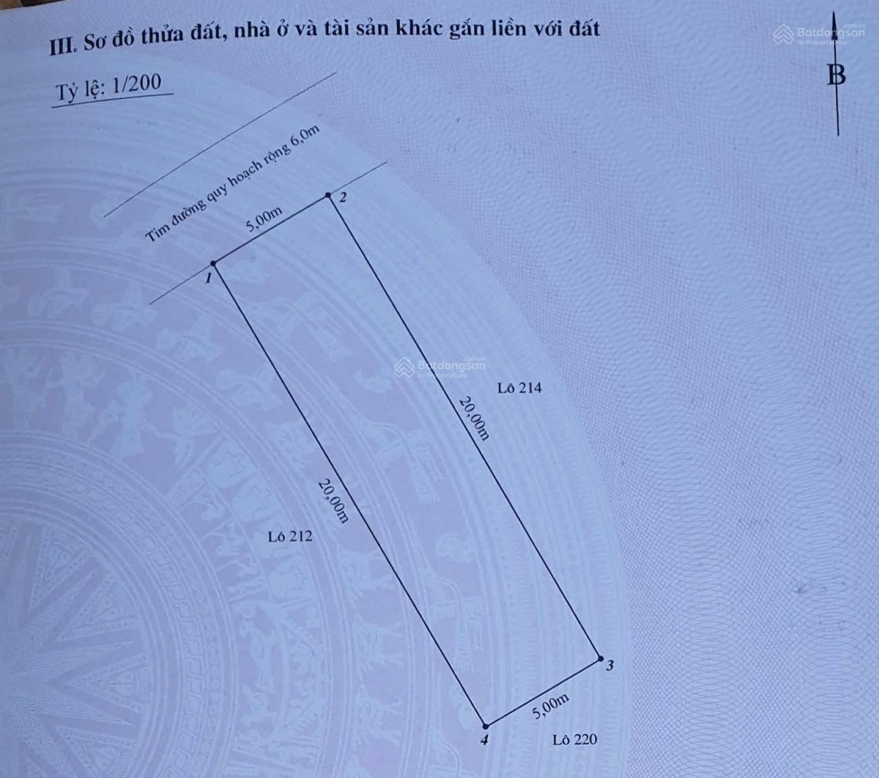 100m2 đất khu 4 Vĩnh Niệm gần Vinmec - ngang 5m - Tây Bắc