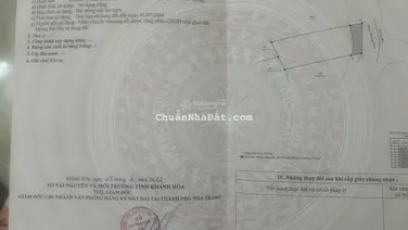 Bán đất hẻm Nguyễn Xiển Liên Thành - P Bắc Nha Trang 126,8m2 chỉ 1,2 tỷ