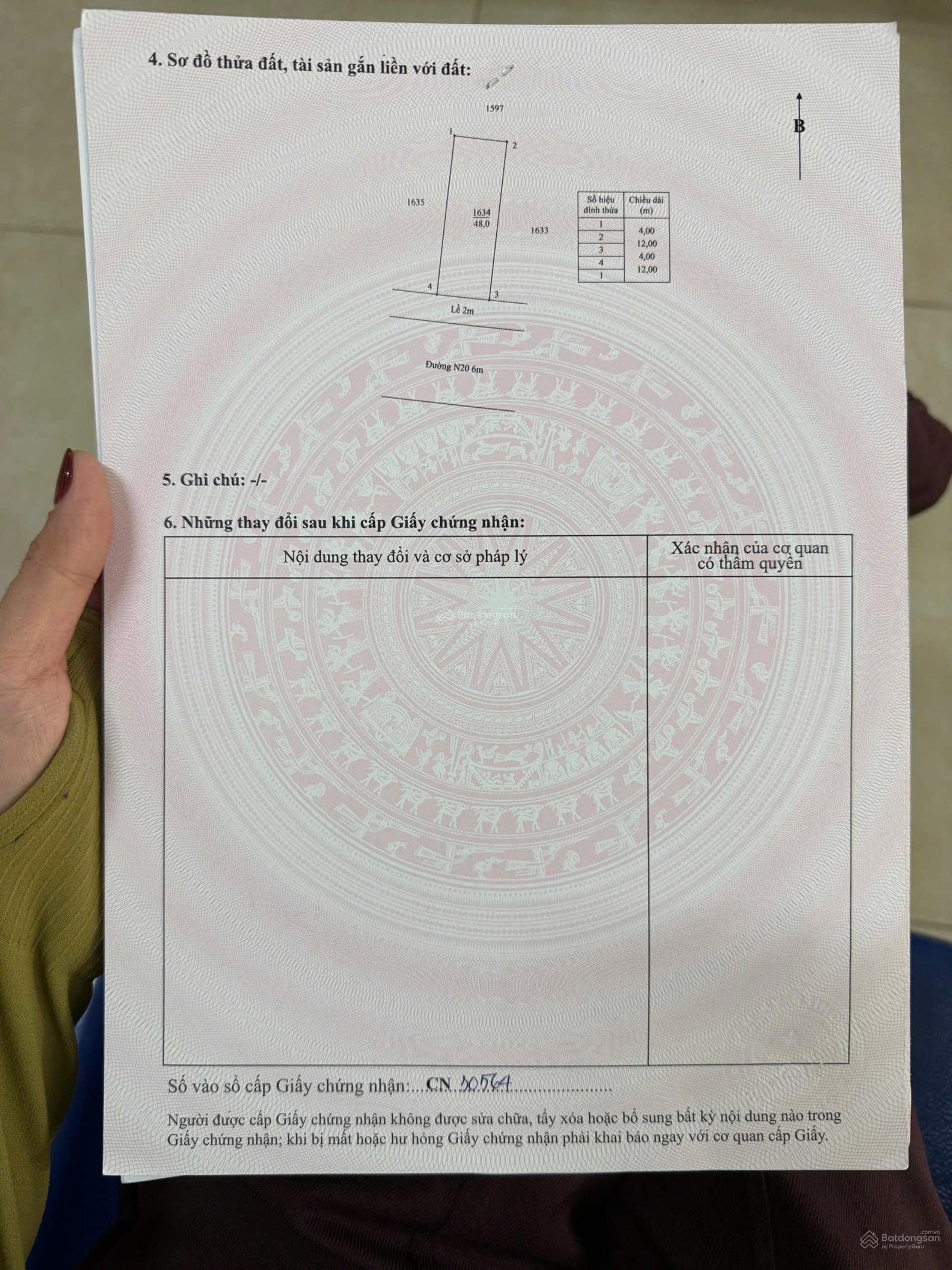 Chính chủ cần bán gấp đất 4x12 , sổ mới 2025- Đất sạch đẹp . Sổ sẵn . Giá rẻ