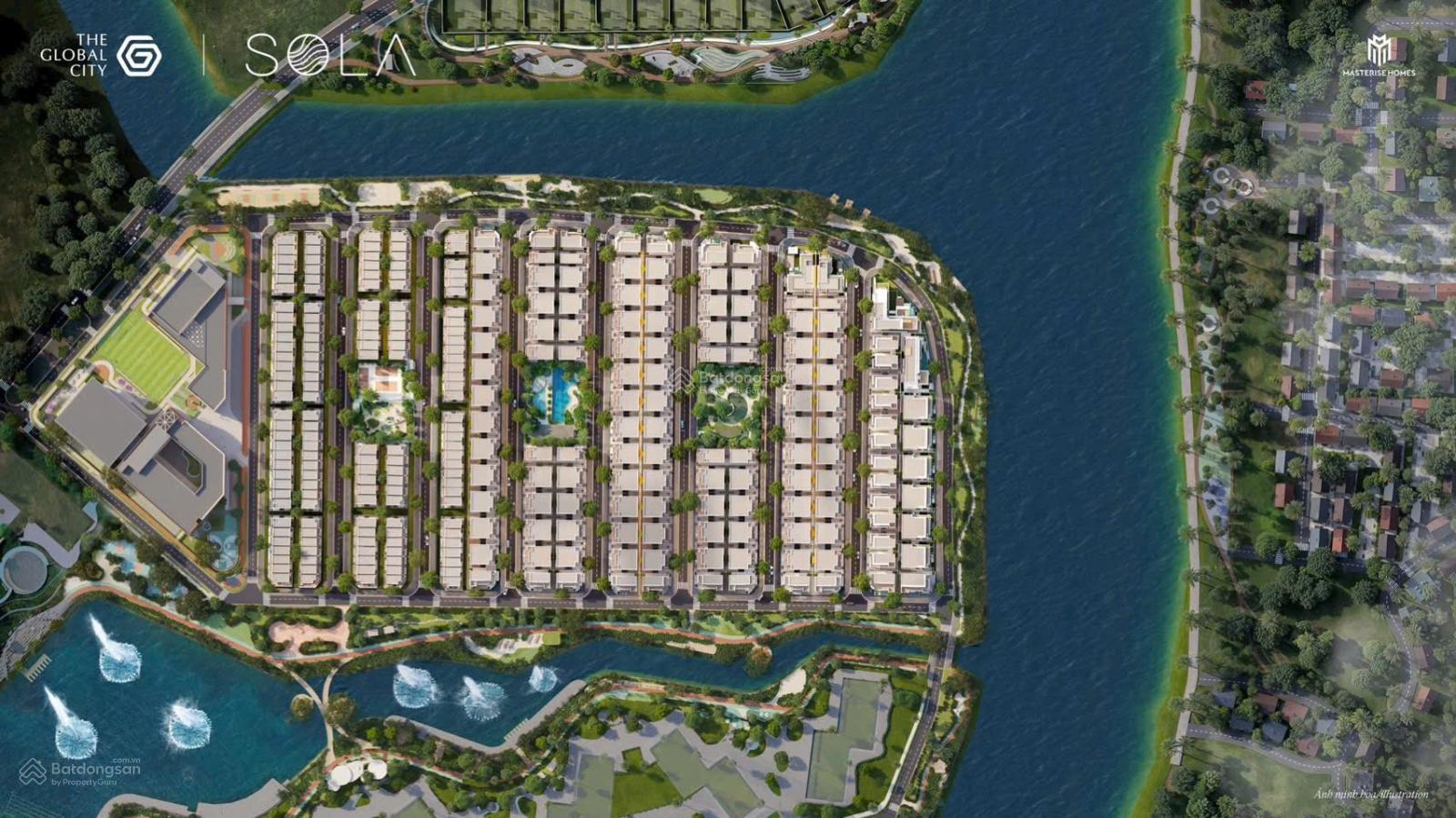 Mở bán nhà phố liền kề, biệt thự bán đảo SoLa dự án The Global City