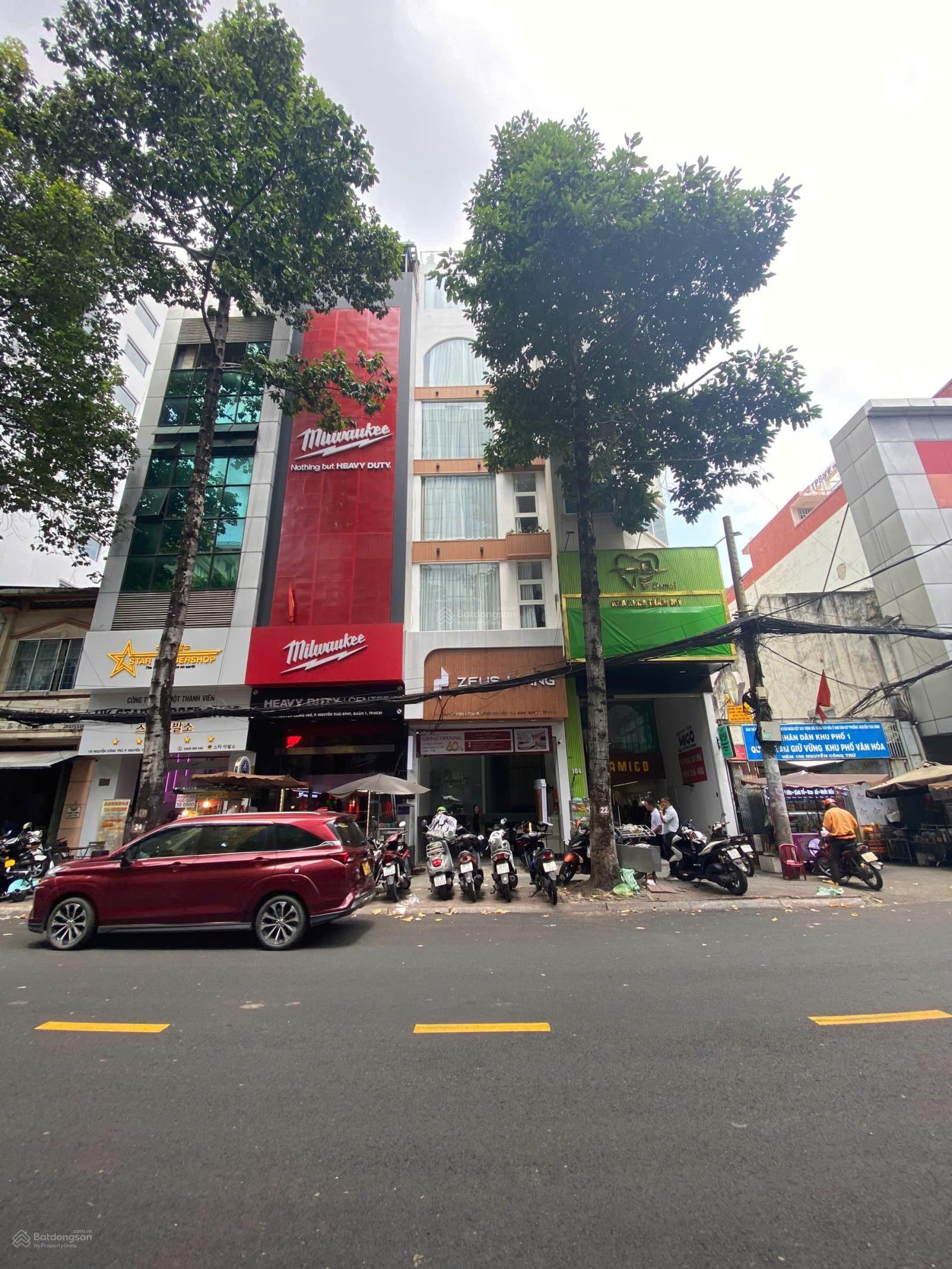 Bán Nhà 2 MT Trước Sau Nguyễn Công Trứ NTB Q1, DT 4,6x17,5m, Hầm 7 Tầng Giá 60 tỷ