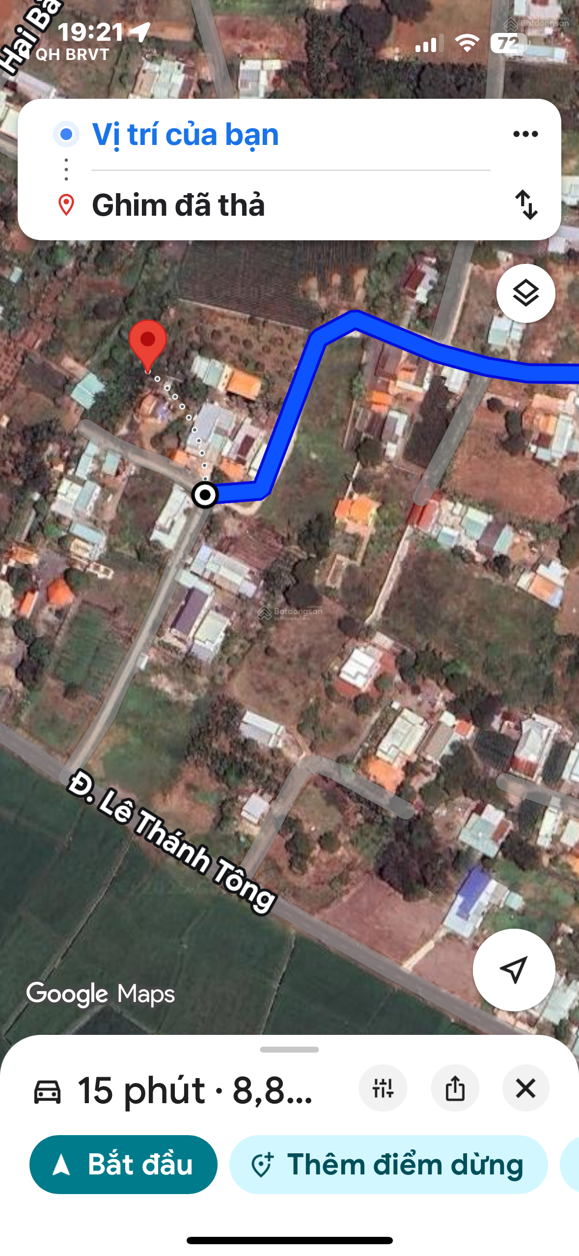 Bán đất 199,5m2, 1,25 tỷ tại Lê Thánh Tông, Đất Đỏ, Bà Rịa Vũng Tàu