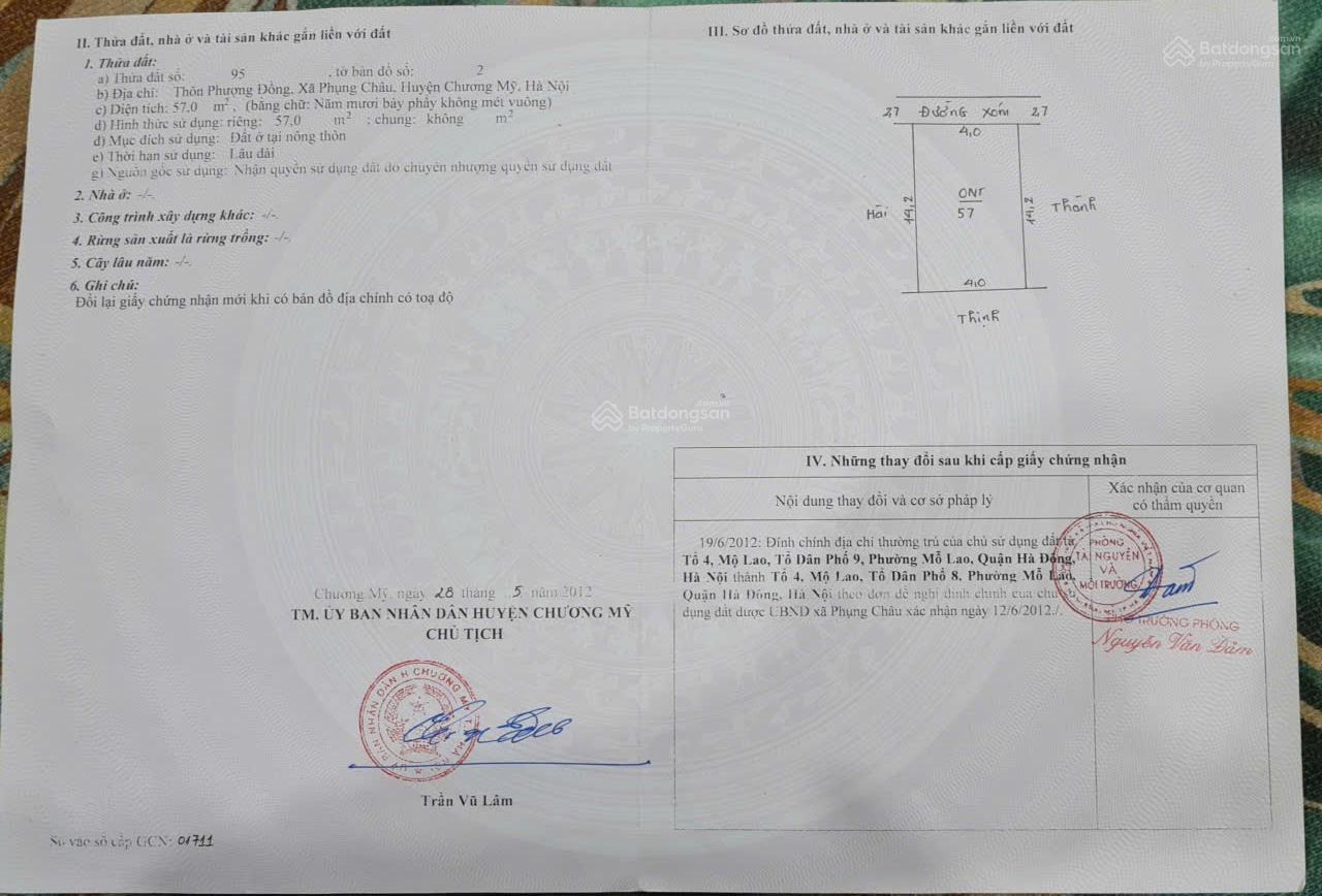 ĐẤT THỔ CƯ 57M2 NGÕ THÔNG Ô TÔ - NGAY TRƯỜNG ĐHSP THỂ THAO PHỤNG CHÂU, CHƯƠNG MỸ HN. ĐẤT THỔ CƯ 57M2 NGÕ THÔNG Ô TÔ - NGAY TRƯỜNG ĐHSP THỂ THAO PHỤNG CHÂU, CHƯƠNG MỸ HN.