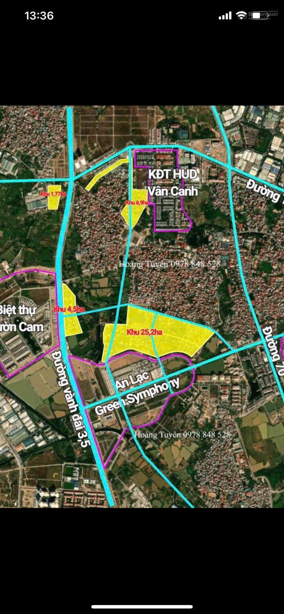 Rẻ nhất khu 4.5 ha Vân Canh, hơn 60m2 chỉ 178tr/m2