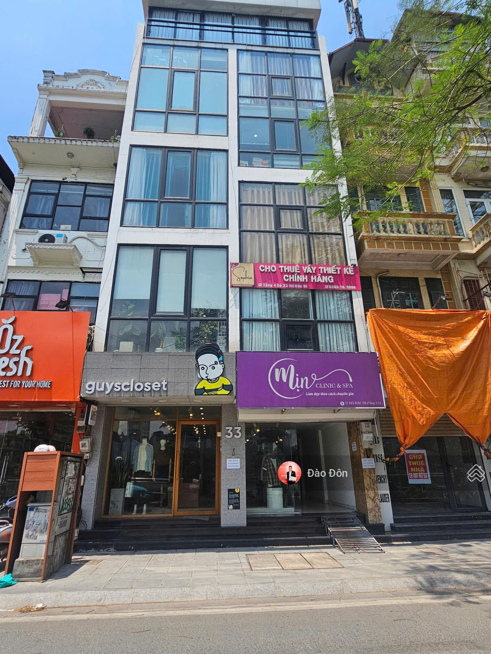 Siêu đẹp, Cho thuê nhà mặt phố Trần Đại Nghĩa, HBT, DT: 120m x 7T, MT: 7m, Giá thuê 95 triệu/tháng