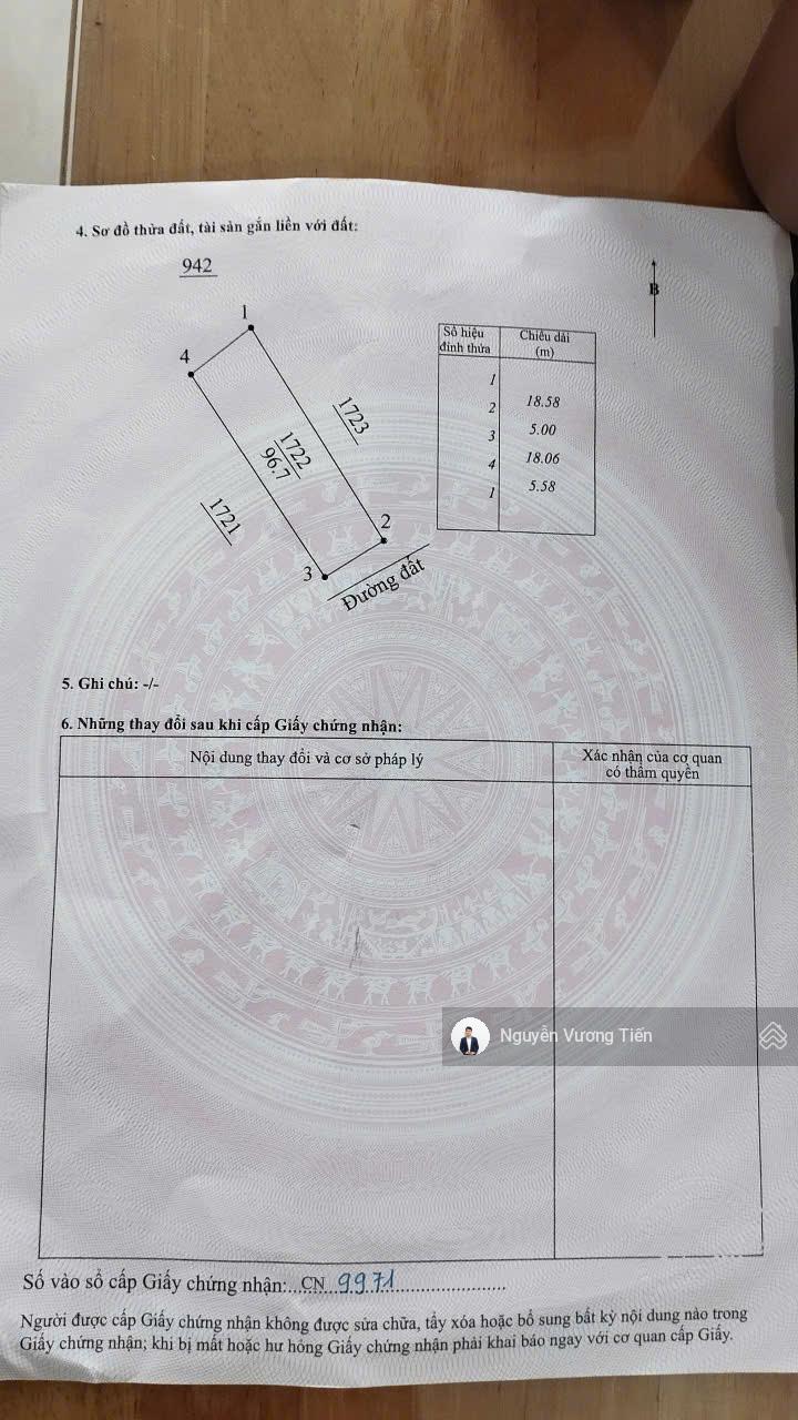 Đất trung tâm Cam Đức 96,7m² full thổ cư, khu giữ lại an toàn, giá chỉ 1,3 tỷ. Mé đầm đảo trí tuệ
