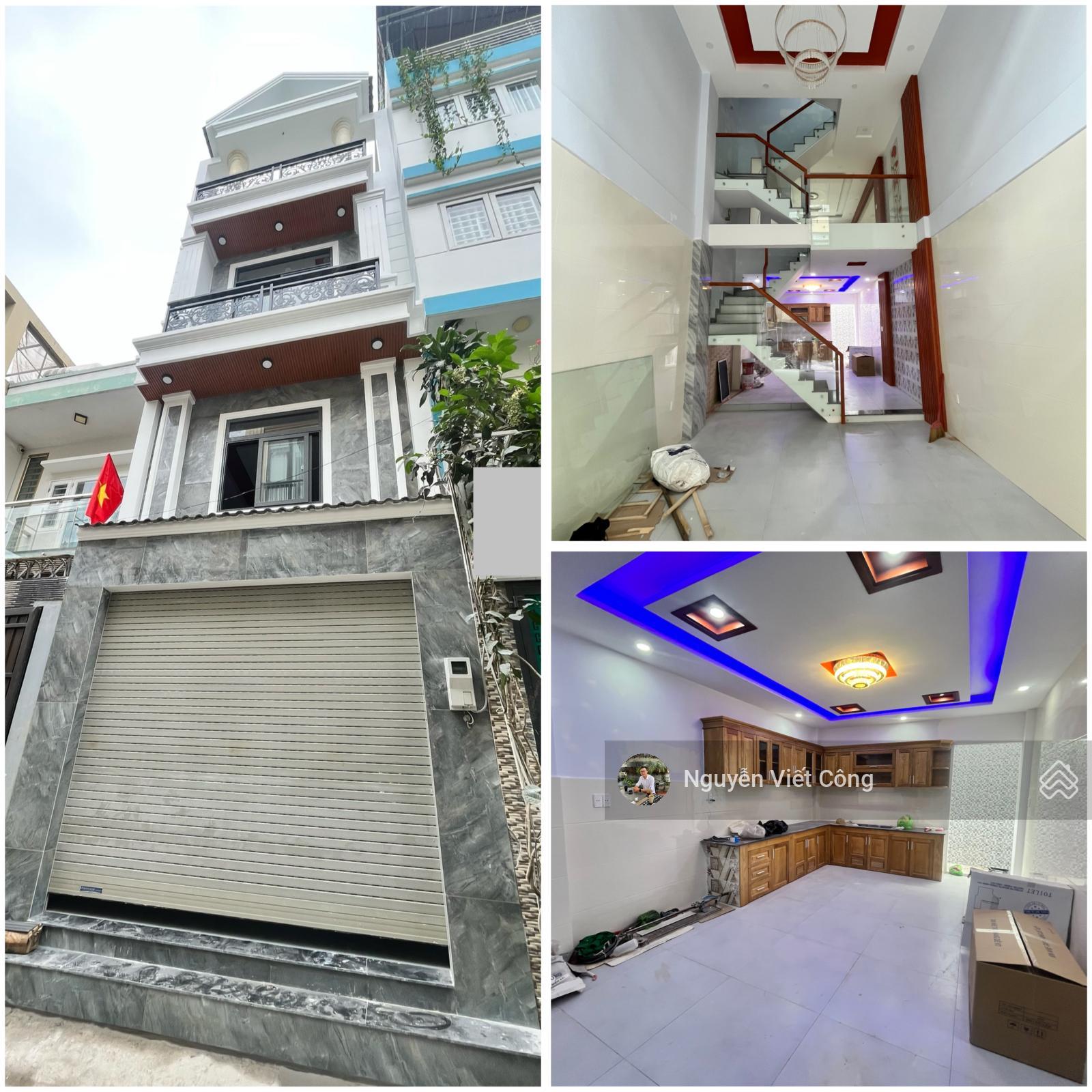 Nhà mới 4 tầng (4x15m~58m2) hẻm xe hơi ngay Đinh Thị Thi - Vạn Phúc City. Nhà đẹp giá tốt 7tỷ680