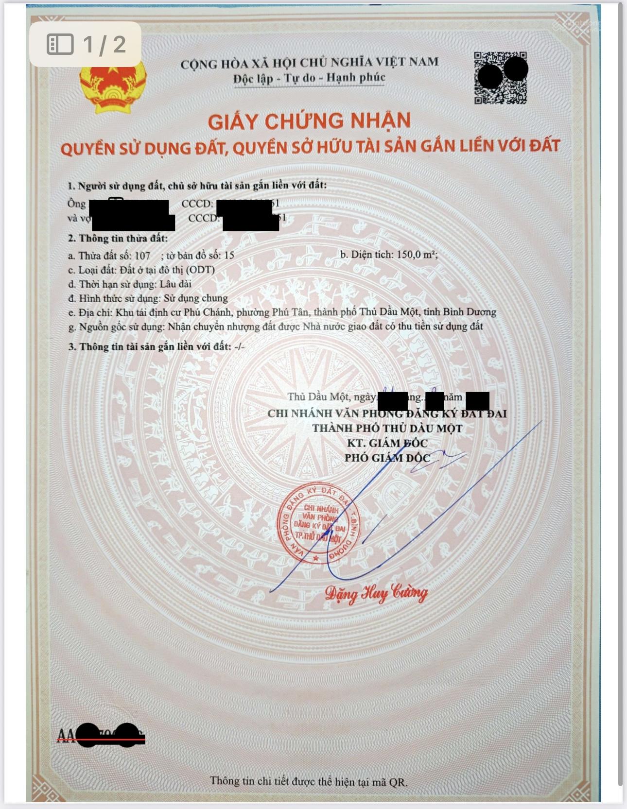 Chính chủ cần bán đất đường Số 57 tại thành phố mới, DT: 7,5x20 full Thổ cư. Gần vòng xoay ga Metro