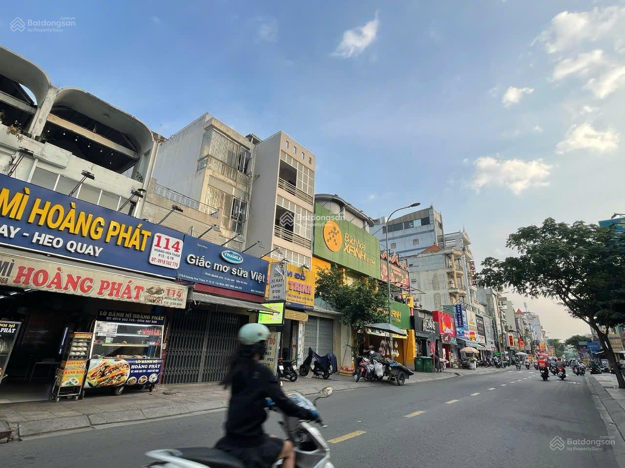 Giảm sâu 4 tỷ mặt tiền 114 Hoàng Hoa Thám Tân Bình | 6.5x29 CN 188.5m² | 4 tầng | giá 46 tỷ