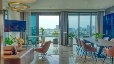 Cho thuê 3PN view trực diện sông Sài Gòn diện tích lớn tòa Cove Empire City