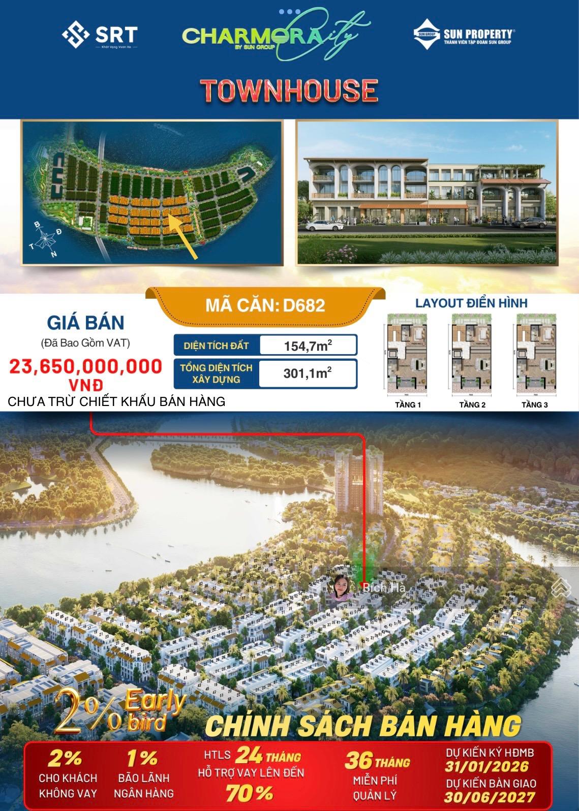 CĂN NHÀ PHỐ XẺ KHE TRỤC CHÍNH DỰ ÁN CHARMORA CITY VIEW SÔNG ,VÀI BƯỚC CHÂN CÔNG VIÊN,BẾN DU THUYỀN