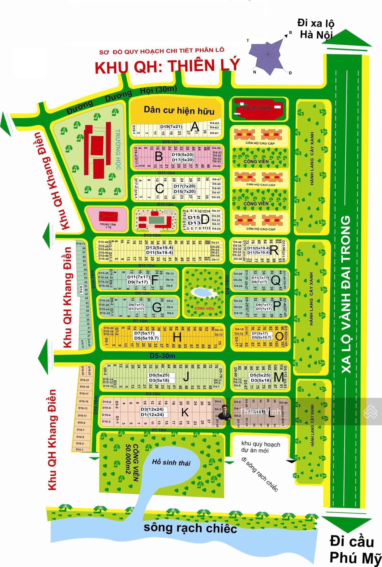 Bán đất nền Thiên lý 5m x 20m đường đẹp giá chính chủ chỉ 86 triệu/m2,cần bán gấp trước tết.