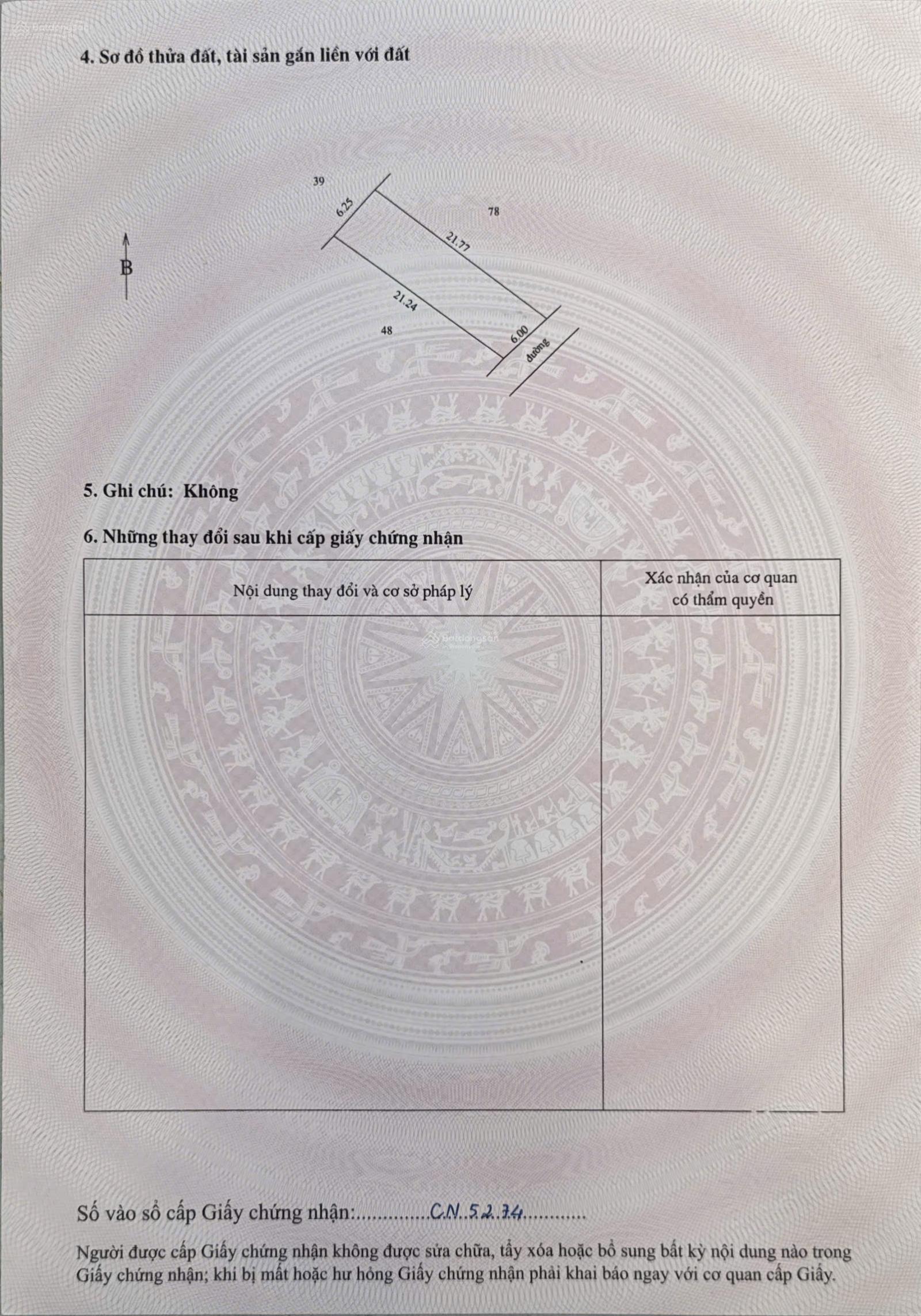 Bán đất tại Xã Liên Nghĩa, Văn Giang, Hưng Yên, giá ưu đãi 41 triệu/m2, 129.6m2