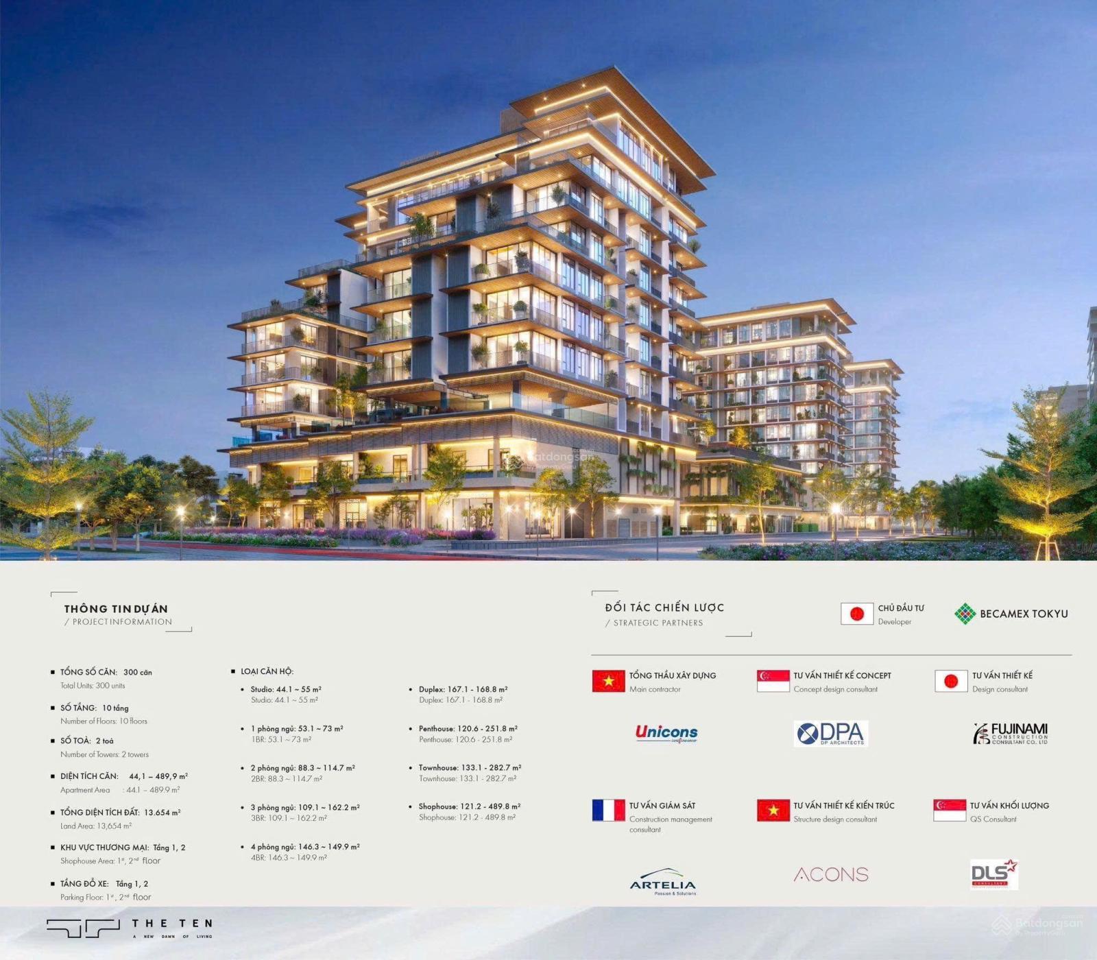 Mở bán 8 căn Townhouse độc bản, tầng 1-2 tại căn hộ thượng lưu The Ten, CĐT Nhật Bản Becamex Tokyu Mở bán 8 căn Townhouse độc bản, tầng 1-2 tại căn hộ thượng lưu The Ten, CĐT Nhật Bản Becamex Tokyu