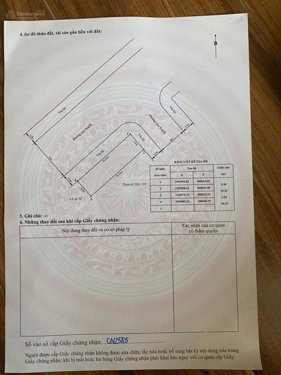 Spcc - Lô đất tuyến 2 Lê Hồng Phong, khu phân lô Phúc Lộc sau tòa Hoa Đăng - DT: 105,9m2 ngang 5,5m