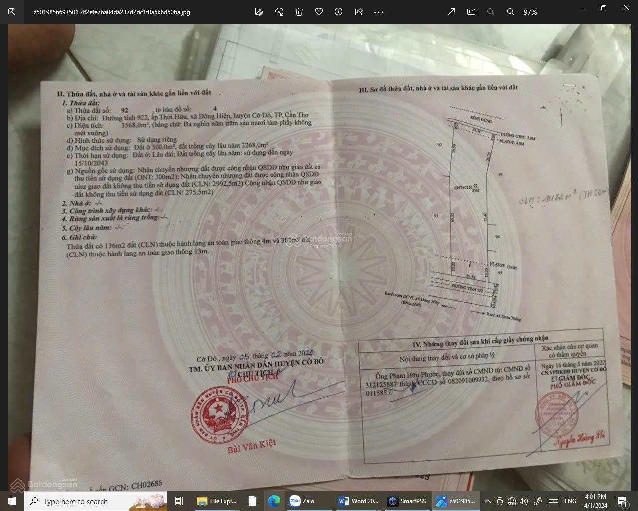 Cho thuê 3.568 m² đất mặt tiền đường tỉnh 922 mặt sau giáp sông Kênh Đứng, lộ container