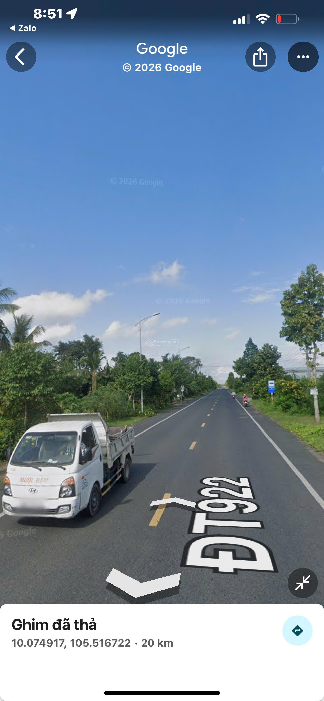 Cho thuê 3.568 m² đất mặt tiền đường tỉnh 922 mặt sau giáp sông Kênh Đứng, lộ container