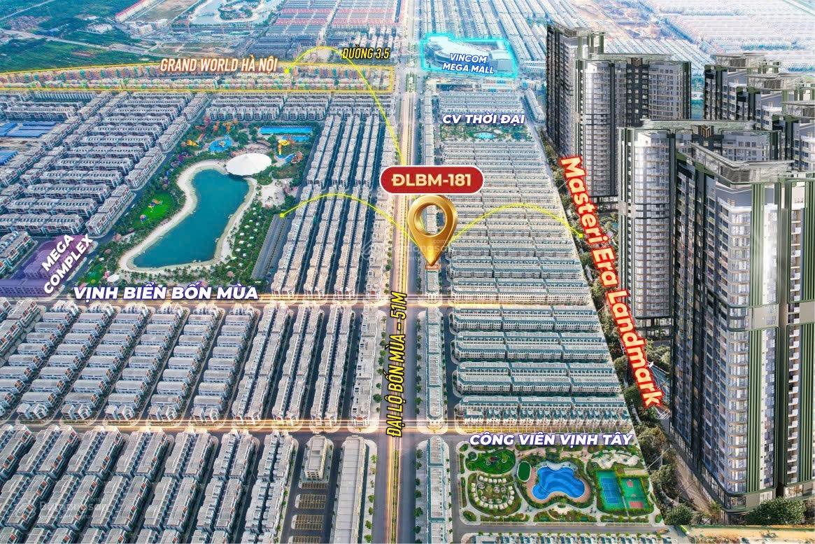 Siêu phẩm liền kề 110m2 2 mặt tiền đường đại lộ bốn mùa Vinhomes Ocean Paảk giá 20tỷ