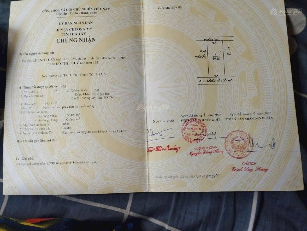 Chính chủ nhờ bán đất khu Đồng Chằm - Chợ Cống đường ô tô Chính chủ nhờ bán đất khu Đồng Chằm - Chợ Cống đường ô tô