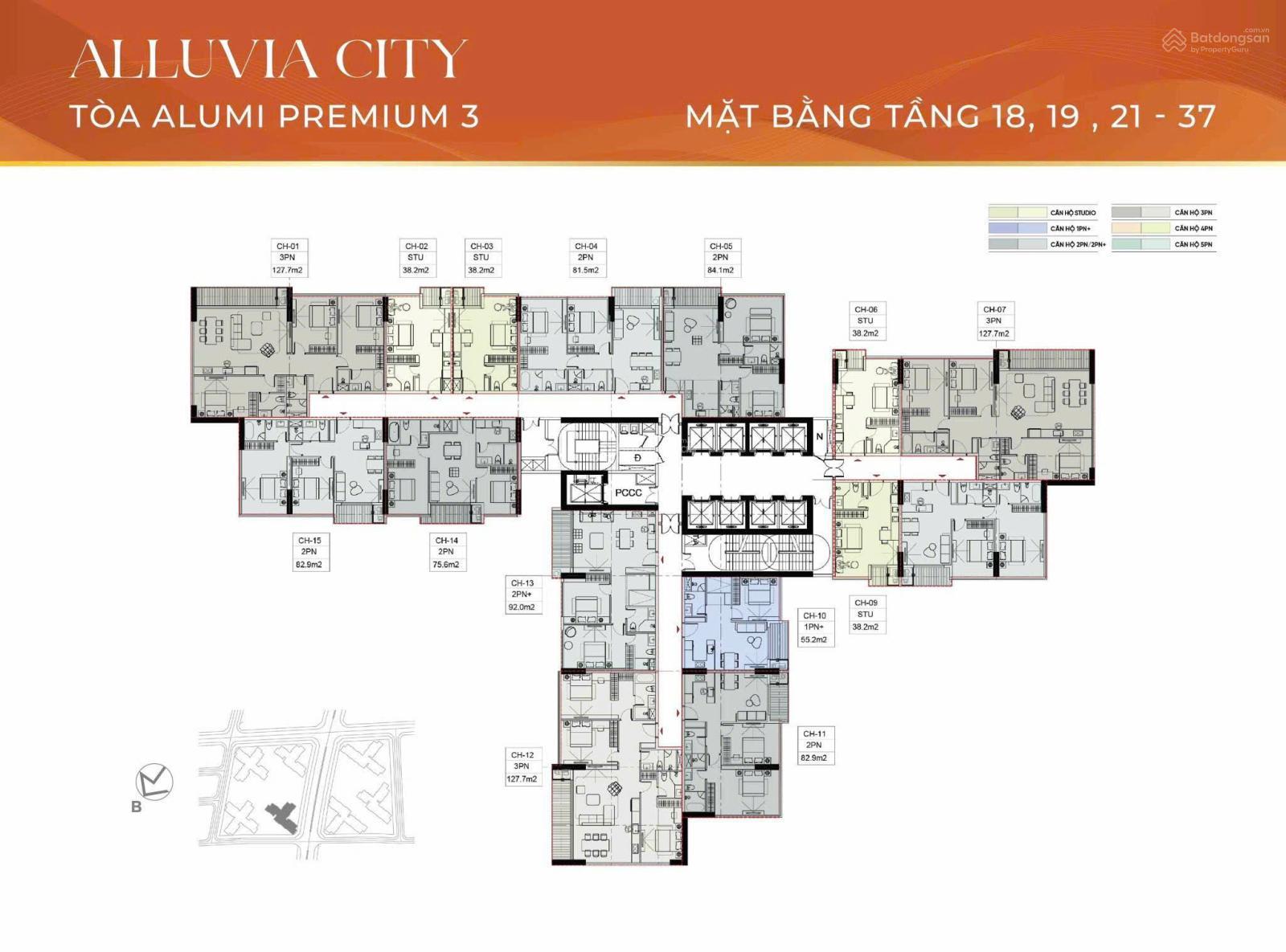 Độc quyền căn 2PN tầng 9 view nội khu tòa Alumi 3 - Mua trực tiếp CĐT - Quà tặng 3 chỉ vàng